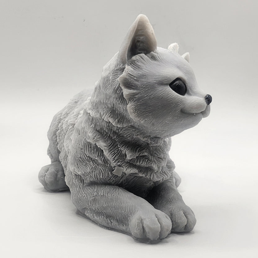 Cat Lying Candle