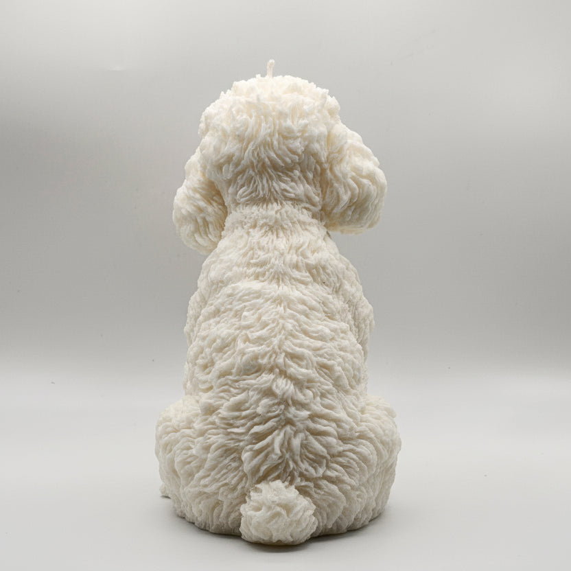 Giant Poodle Dog Candle