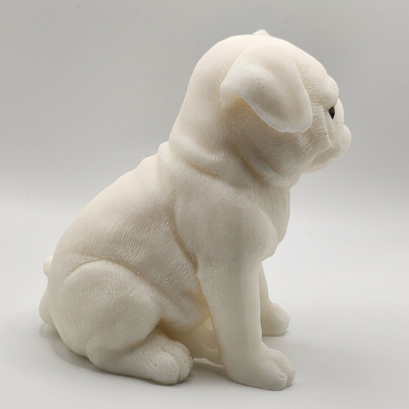 Pug Dog Candle