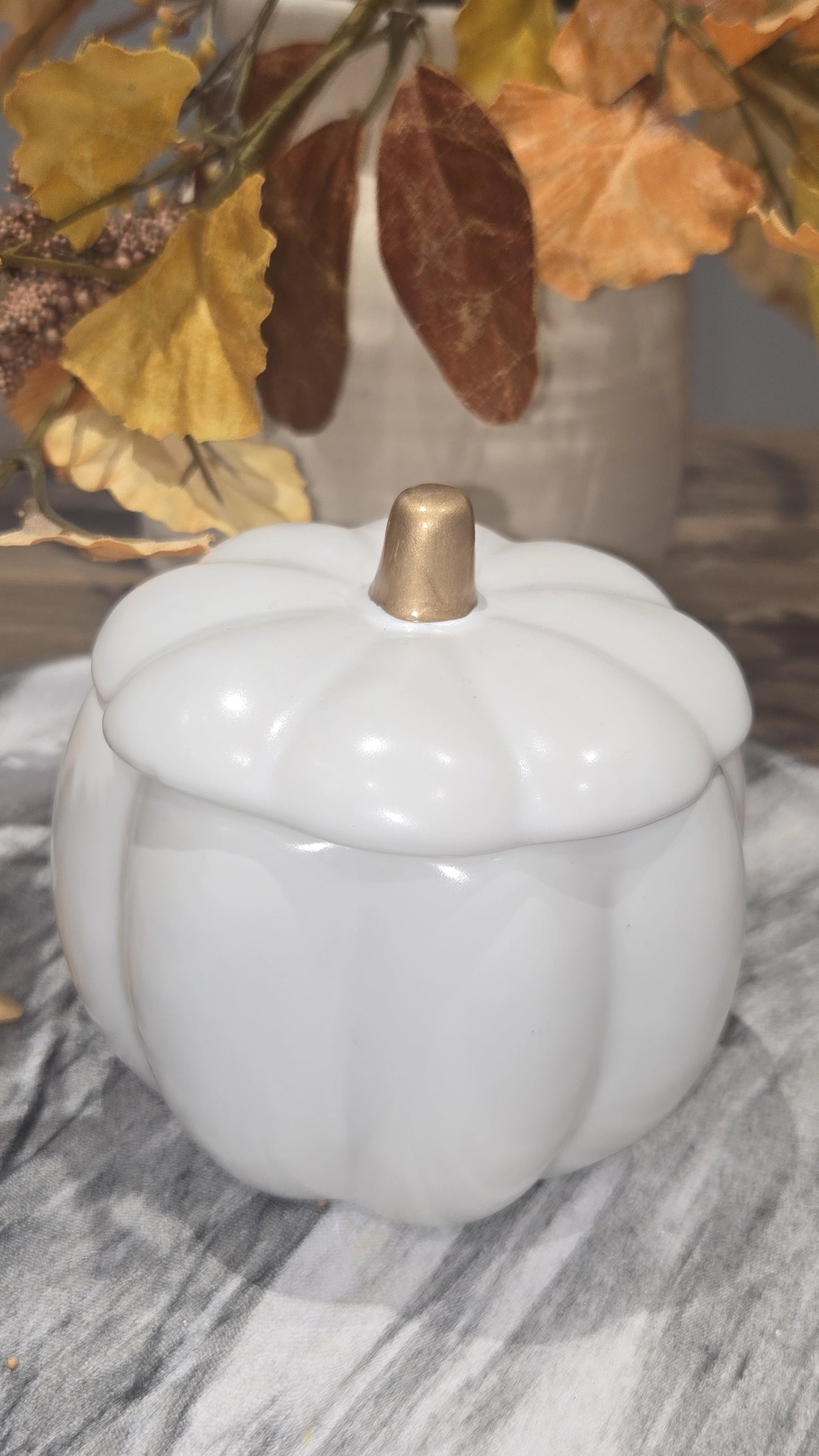 Ceramic Pumpkin Spice Candle in Pumpkin Jar