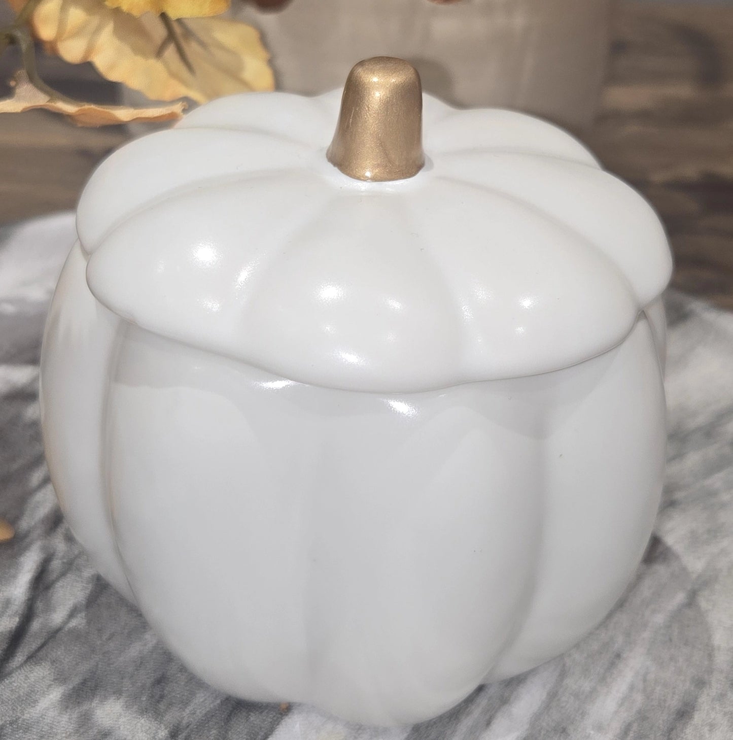 Ceramic Pumpkin Spice Candle in Pumpkin Jar