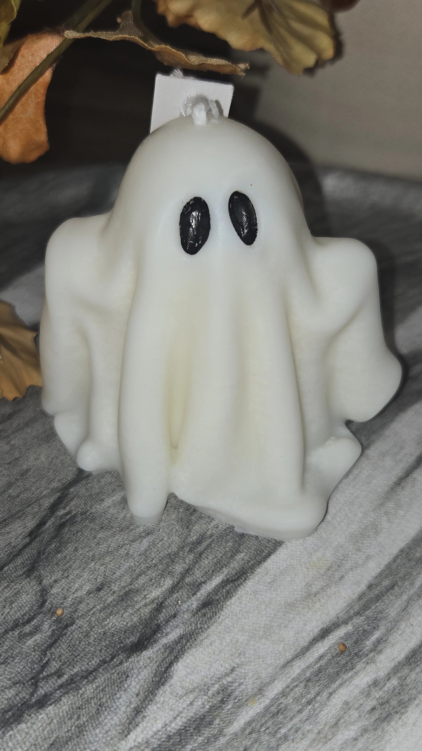 Halloween Ghost Ornament Candle - Hand-Poured Soy Wax