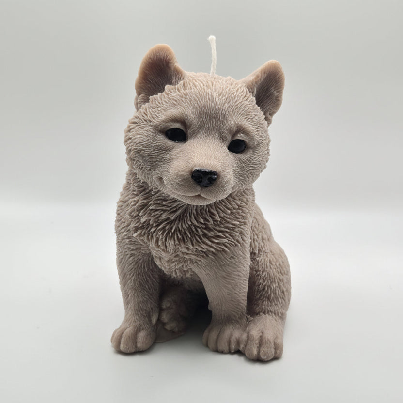 Siberian Husky Dog Candle