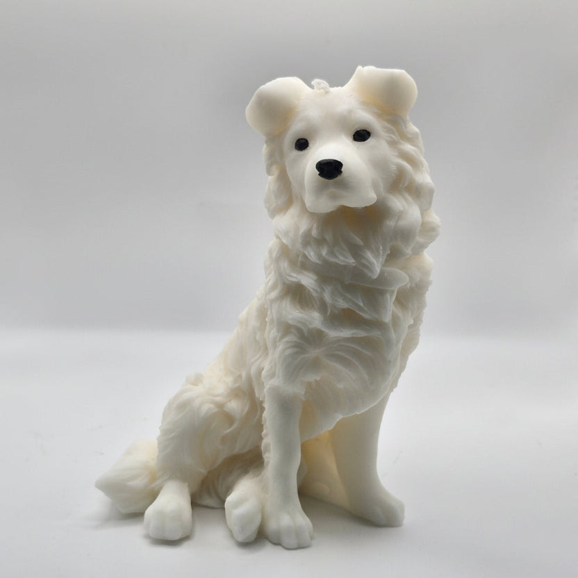 Border Collie Dog Candle