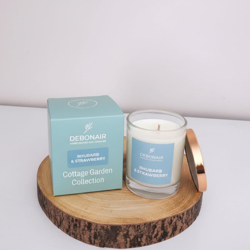 Rhubarb & Strawberry 160g Candle