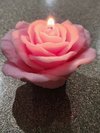 Open Rose Delicate Candle