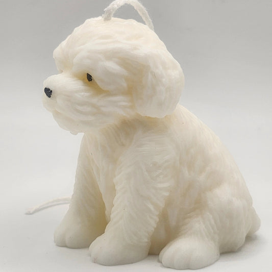 Small Puppy Dog Candle