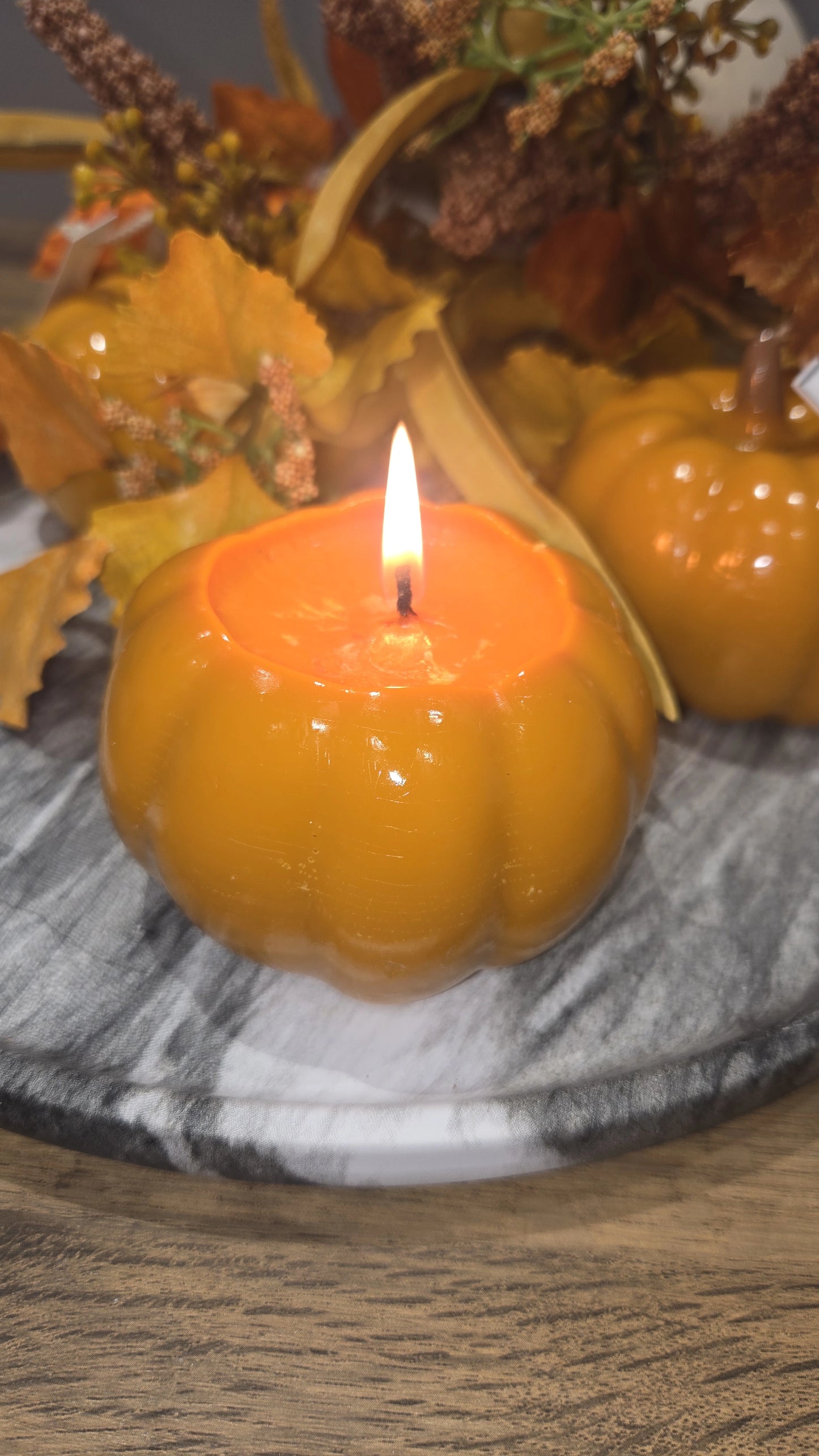 Glazed Pumpkin Spice Ornamental Candle