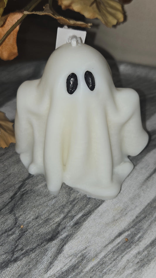 Halloween Ghost Ornament Candle - Hand-Poured Soy Wax