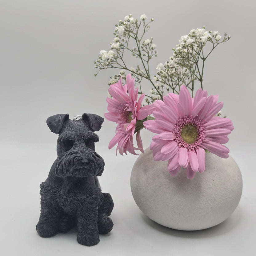 Schnauzer Dog Candle