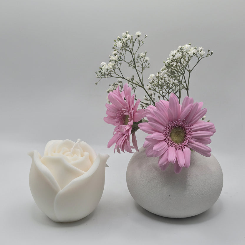 Large Rose Candle