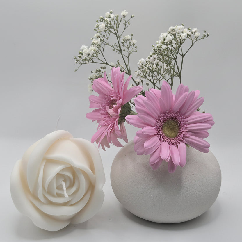 Large Rose Candle