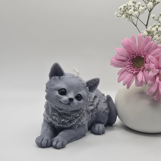 Cat Lying Candle