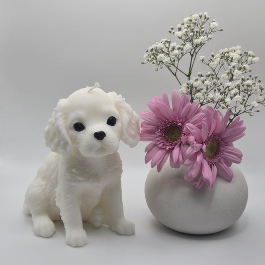 King Charles Spaniel Dog Candle