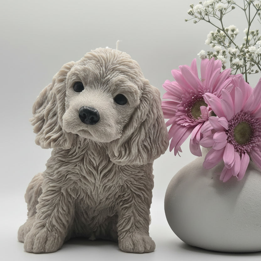 Cocker Spaniel Dog Candle