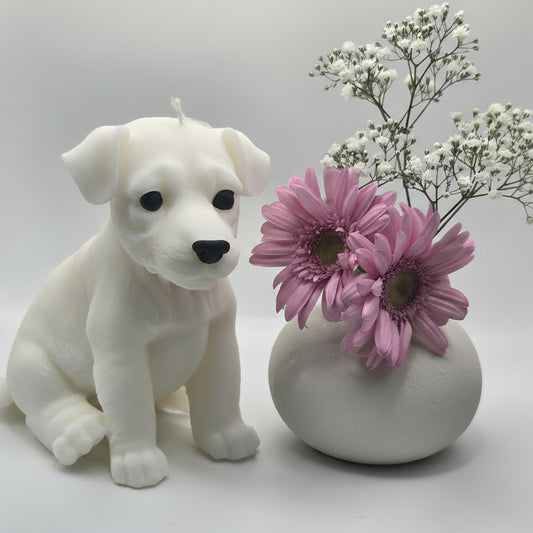 Jack Russell Terrier Dog Candle