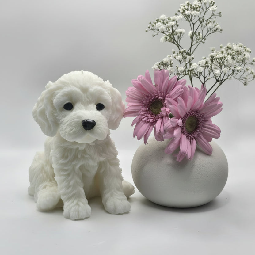 Cockerpoo Dog Candle
