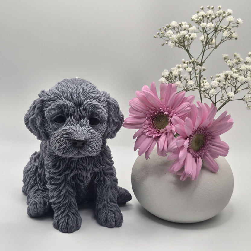 Cockerpoo Dog Candle