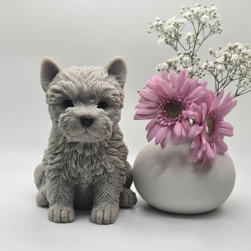 Yorkshire Terrier Dog Candle
