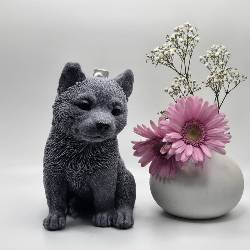 Siberian Husky  Dog Candle