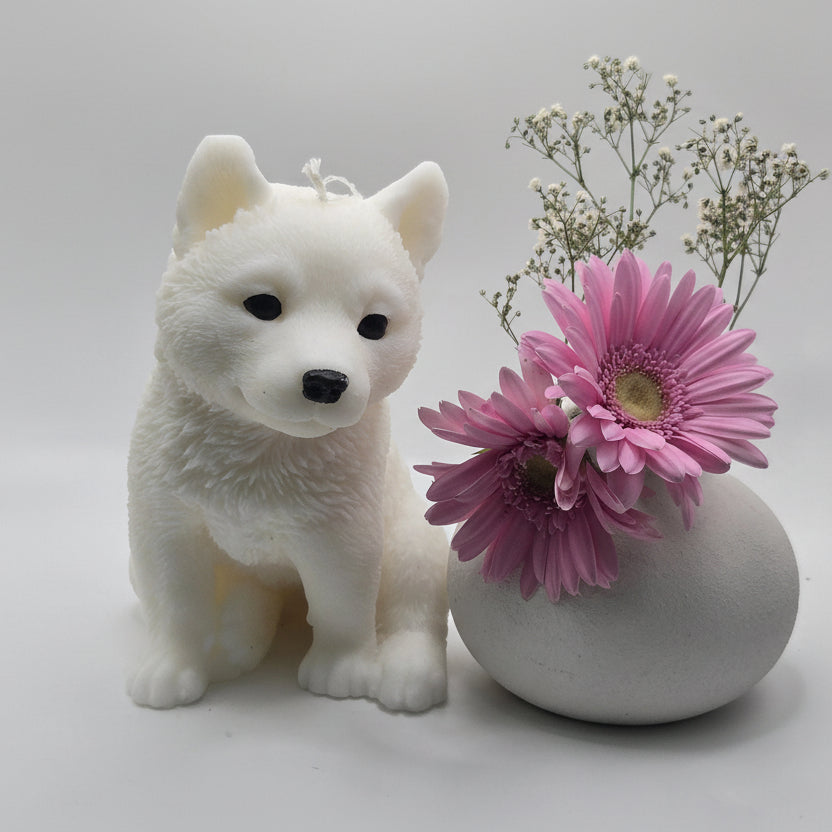 Siberian Husky  Dog Candle