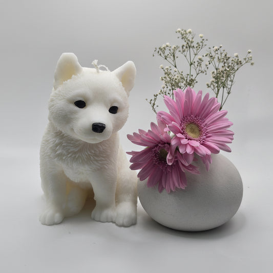 Siberian Husky  Dog Candle
