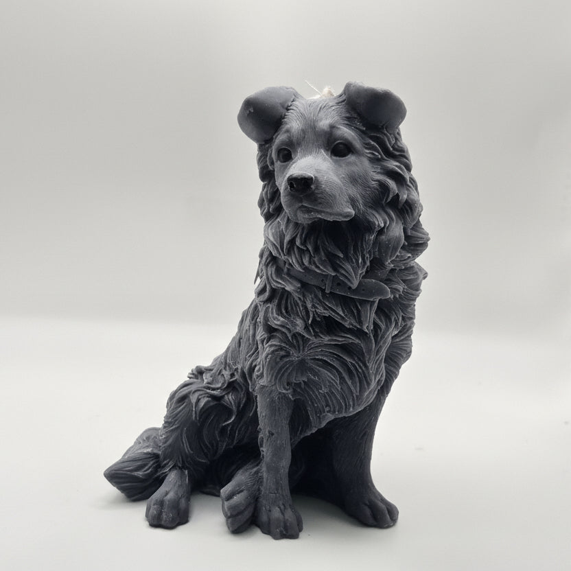 Border Collie Dog Candle
