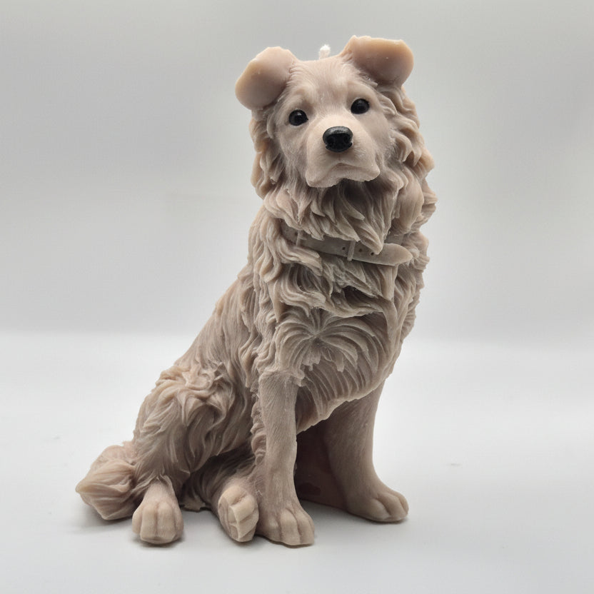 Border Collie Dog Candle