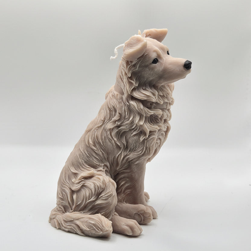 Border Collie Dog Candle