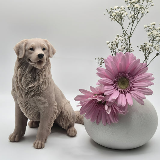 Golden Retriever Dog Candle