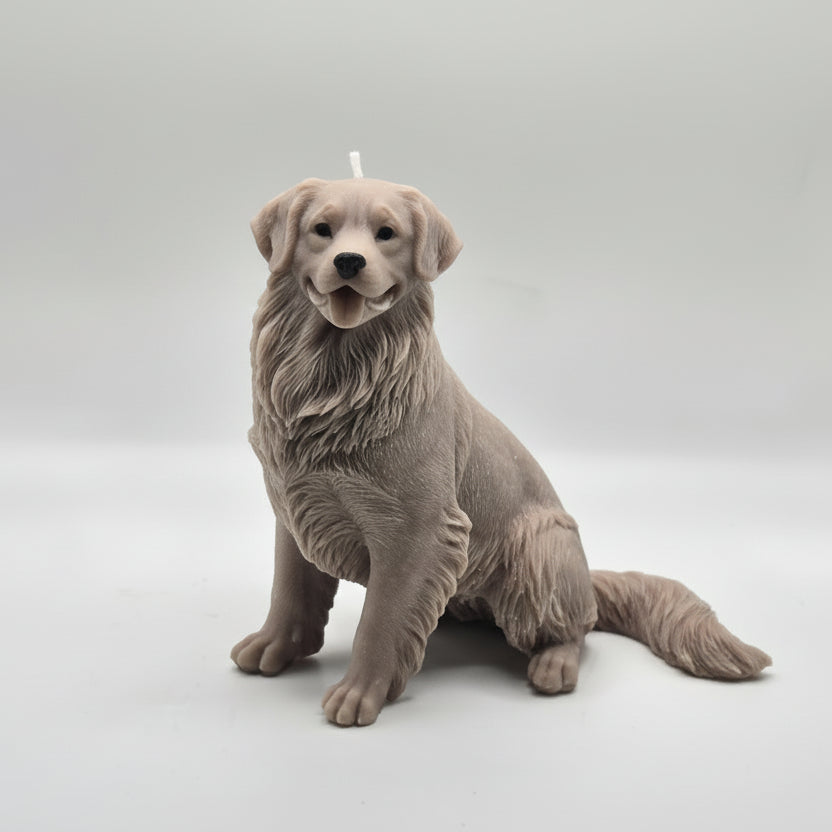 Golden Retriever Dog Candle
