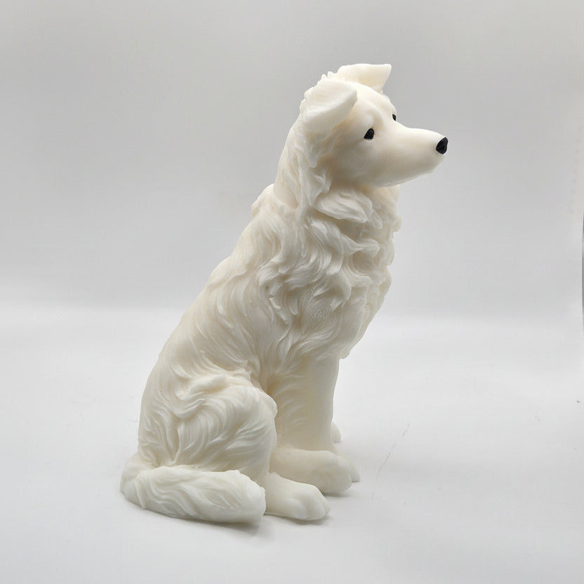 Border Collie Dog Candle
