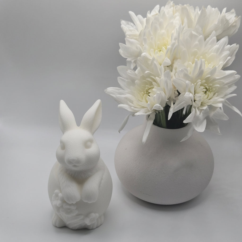 Daisy Rabbit Candle