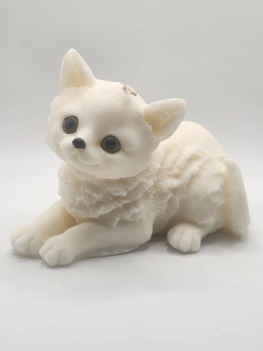 Cat Lying Candle