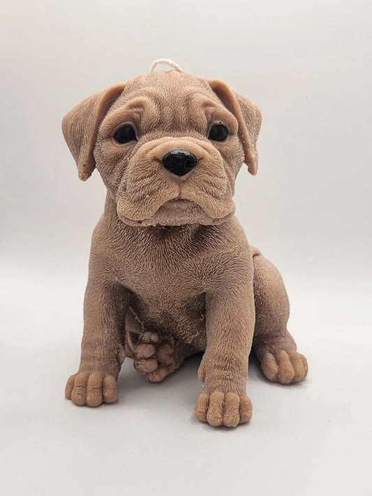 Boxer Dog Candle