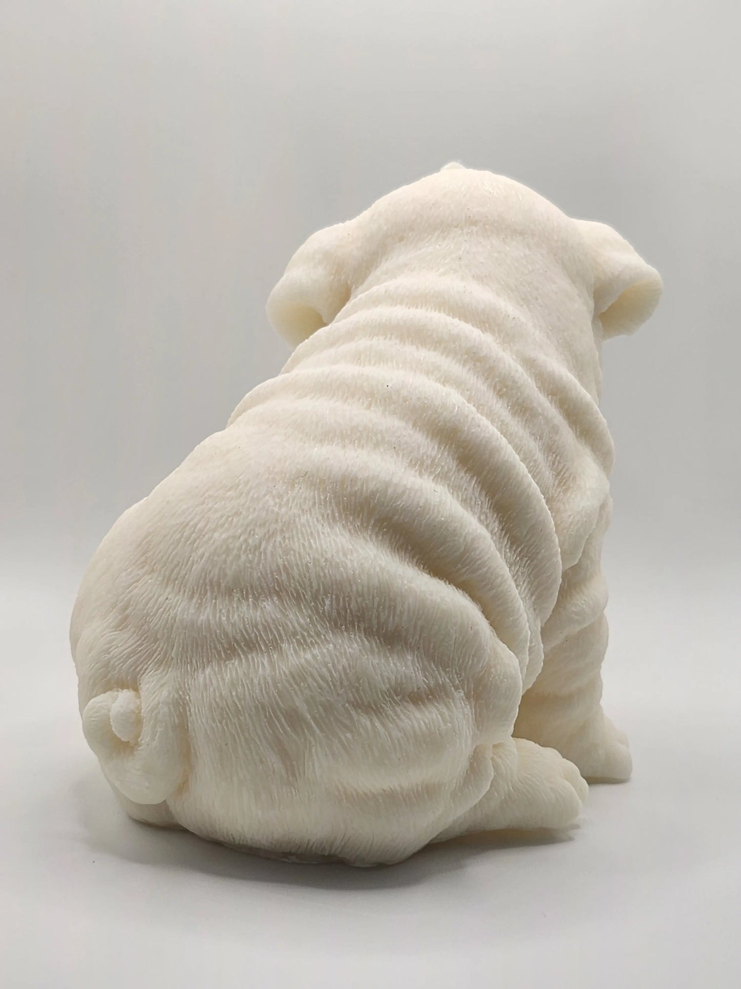 English Bulldog Large Candle
