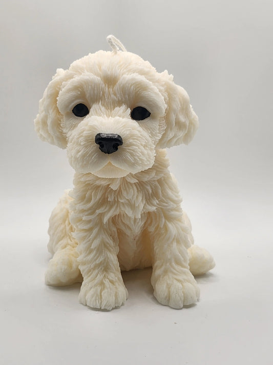 Cockerpoo Dog Candle