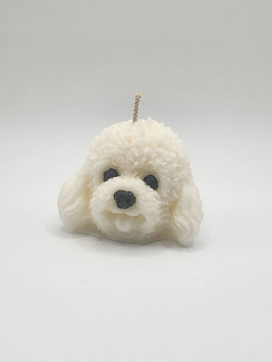 Puppy Dog  Head Small Candle