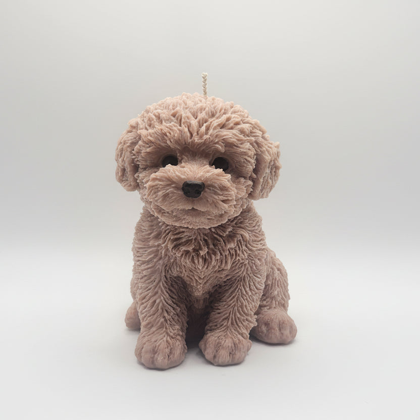Small Puppy Dog Candle