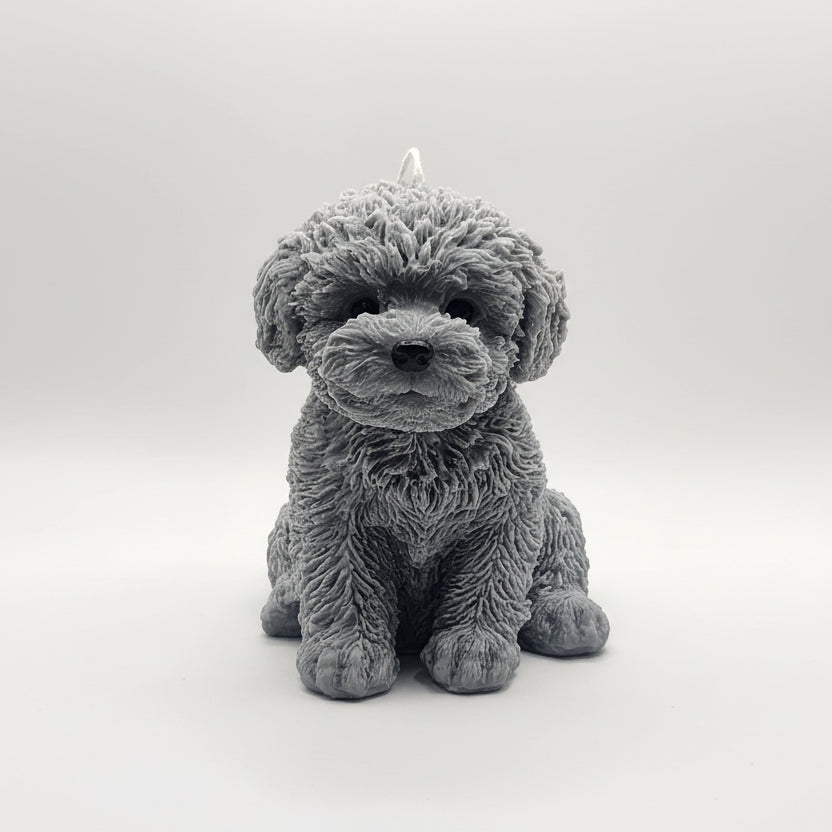Small Puppy Dog Candle