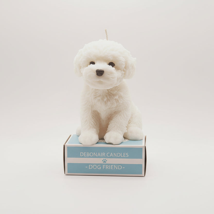 Small Puppy Dog Candle