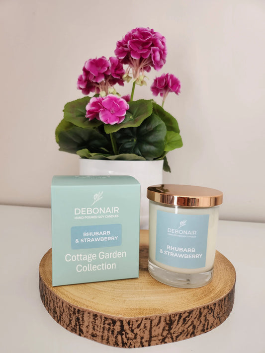 Rhubarb & Strawberry 160g Candle