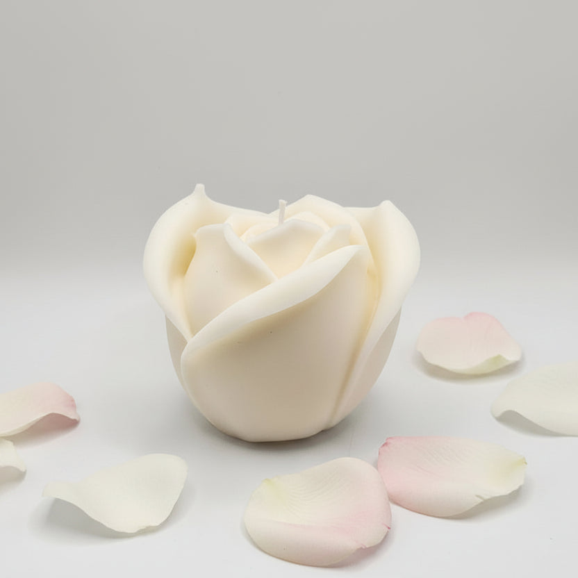 Large Rose Candle